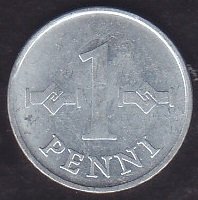 Finlandiya 1 Penni 1971