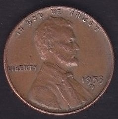 AMERİKA 1 CENT 1953D