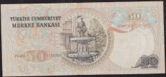 6.Emisyon 1.Tertip 50 Lira B83 104603 Çok Temiz