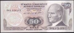 6.Emisyon 1.Tertip 50 Lira H61 326161 Çilaltı Çil