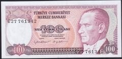 7.Emisyon 2.Tertip 100 Lira C27 761342 Çilaltı Çil