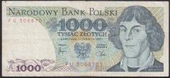 POLONYA 1000 ZLOTY 1982 ÇOK TEMİZ