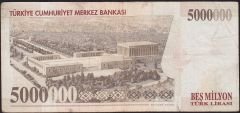 7.Emisyon 5 000 000 Lira I62 199494 Temiz