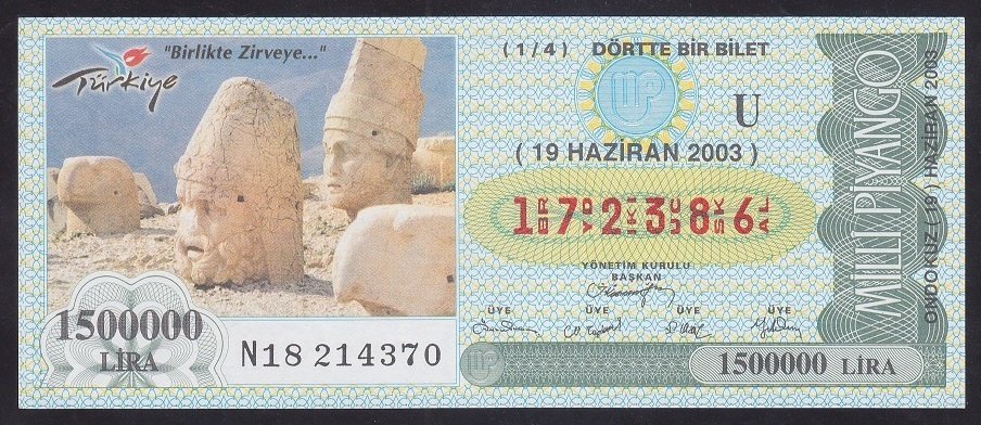 2003 19 HAZİRAN ÇEYREK BİLET