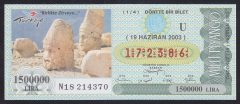 2003 19 HAZİRAN ÇEYREK BİLET