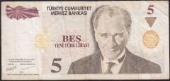 8.Emisyon 5 YTL C63 064432 Çok Temiz