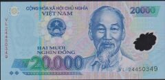 Vietnam 20000 Dong 2022 Çil Polimer Pick 120