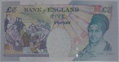 İngiltere 5 Pound 2004 Çil Pick 391d Kraliçe