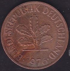 Almanya 2 Pfennig 1976 J