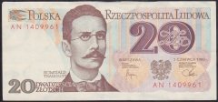 POLONYA 20 ZLOTY 1982 ÇİLALTI ( KAT YOKTUR )