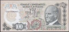 6.Emisyon 2.Tertip 100 Lira G37 769967 Çok Çok Temiz+ Blok Radar