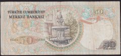 6.Emisyon 1.Tertip 50 Lira A26 099524 Çok Temiz