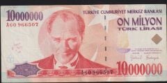 7.Emisyon 10 000 000 Lira A60 966507 Haliyle