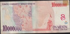 7.Emisyon 10 000 000 Lira A60 966507 Haliyle