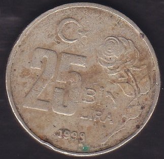 1998 YILI 25 BİN LİRA