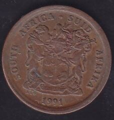 Güney Afrika 5 Cent 1991