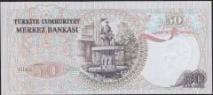6.Emisyon 1.Tertip 50 Lira H57 511266 Çilaltı Çil