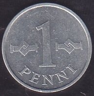 Finlandiya 1 Penni 1975