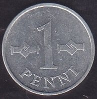 Finlandiya 1 Penni 1975