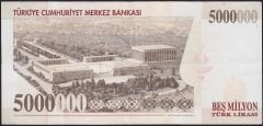 7.Emisyon 5 000 000 Lira I57 673725 Çok Temiz+