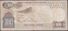 6.Emisyon 1.Tertip 100 Lira A87 110631 Çok Temiz