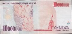 7.Emisyon 10 000 000 Lira C41 379655 Çok Çok Temiz