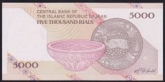 İran 5000 Riyal 2013 ÇİL Pick 152a ( Kase )