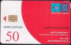 TÜRK TELEKOM 50 KONTÖR - NF-581989 UÇAK -SKT ŞUBAT 2009