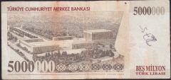 7.Emisyon 5 000 000 Lira J60 155601 Temiz