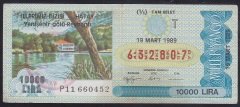 1989 19 MART TAM BİLET T SERİSİ