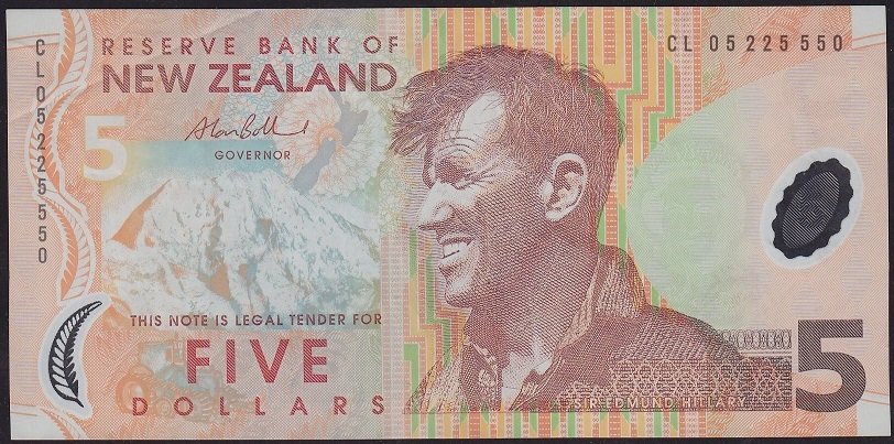 New Zealand 5 Dolar 2006 Çok Temiz + ( polymer )