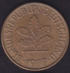 Almanya 10 Pfennig 1977 D