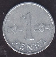 Finlandiya 1 Penni 1970