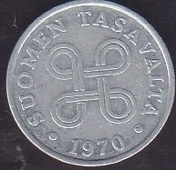 Finlandiya 1 Penni 1970