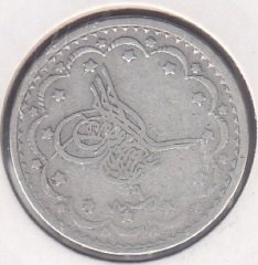 1277 / 9 Abdulaziz 5 Kuruş Gümüş