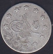1293 / 19 ABDULHAMİT 1 KURUŞ GÜMÜŞ