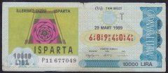 1989 29 MART TAM BİLET T SERİSİ
