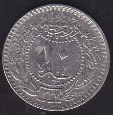 1327/7 Reşad 10 Para ( Elgazi )