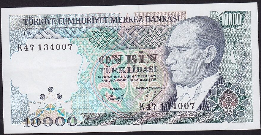 7.Emisyon 4.Tertip 10.000 K47 134007 Çok Çok Temiz+