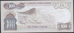 6.Emisyon 2.Tertip 100 Lira H63 186807 Çok Çok Temiz+