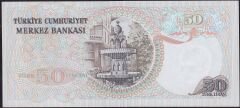 6.Emisyon 1.Tertip 50 Lira H46 628596 Çil