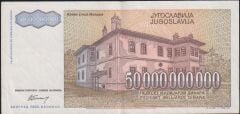 Yugoslavya 50.000.000.000 Dinar 1993 Ççt Çilaltı