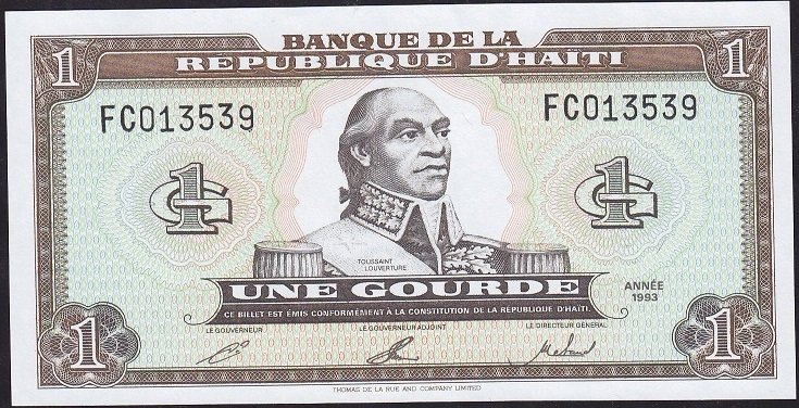 Haiti 1 Gourde 1993 Çil