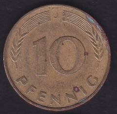 Almanya 10 Pfennig 1978 J