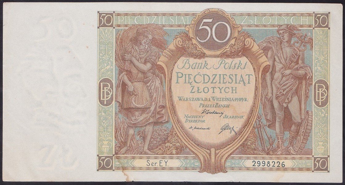 POLONYA 50 ZLOTY 1929 ÇİLALTI (KAT YOKTUR)
