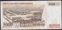 7.Emisyon 5 000 000 Lira I53 707908 Çok Temiz+