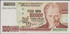 7.Emisyon 3.Tertip 100000 Lira H90 504750 Çil