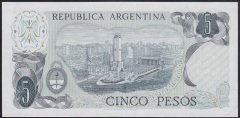ARJANTİN 5 PESOS 1974 ÇİL eski para koleskiyon mezat