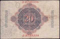 Almanya 20 Mark 1914 Çok Temiz