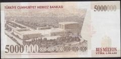 7.Emisyon 5 000 000 Lira E75 524051 Çok Temiz+
